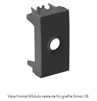 Modulo Complemento Saida De Fio Grafite S30 30801-38 Simon