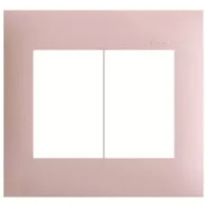 Placa 4x4 6 Postos Horizontais Rosa S35 35613-57 Simon