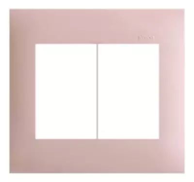 Placa 4x4 6 Postos Horizontais Rosa S35 35613-57 Simon