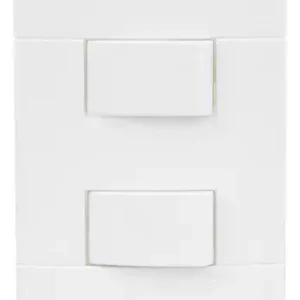 Conjunto 2 Interruptores Simples 10a 250v Lunare Cor Branco Corrente Nominal 10 A