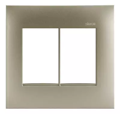 Placa 4x4 6 Módulos Horizontais Champagne S35 35613-53 Simon