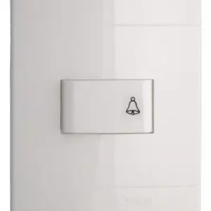 Prm044061 - Conjunto Pulsador Campainha Decor 10a 250v Pl/br