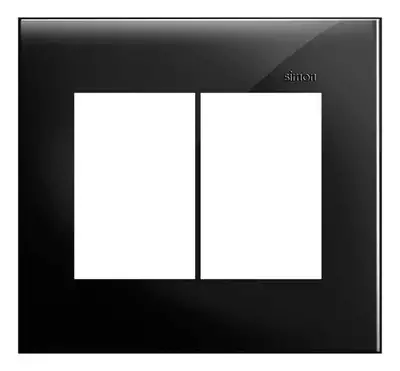 Placa 4x4 6 Modulos Horizontais Preta S35 35613-59 Simon