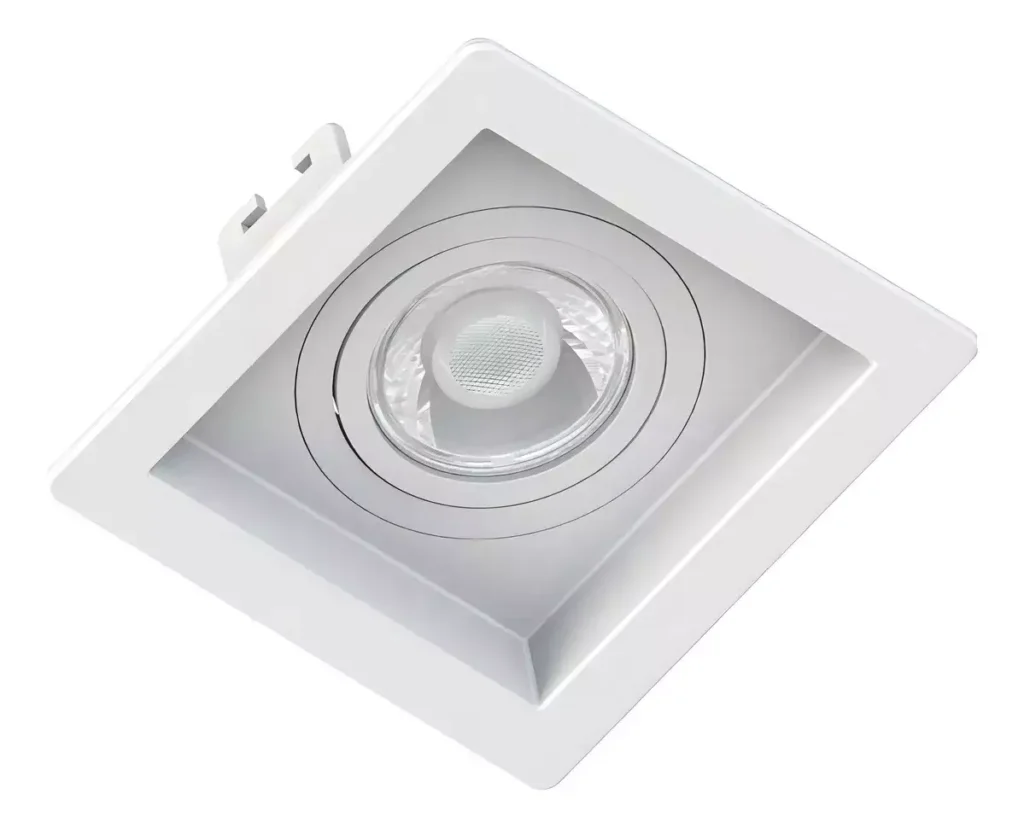 Spot Recuado Quadrado Embutir P/ Lampada Par20