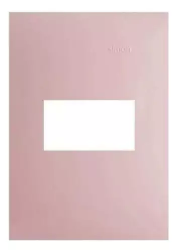 Placa 4x2 1 Posto Horizontal Rosa S35 35611-37 Simon