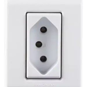 Tomada Simples Externa 10a Lizflex Tramontina Cor Branco