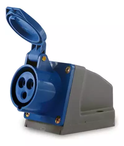 Tomada Sobrepor 3p+t 16a 220/240vca Ip44 Tss-4009 Soprano