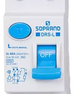 Interruptor Diferencial Dr Bipolar 40a 6ka Drs2h-040a