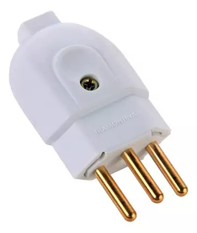 Plug Macho 2p+t 20a 250v Branco 57402/007 Tramontina