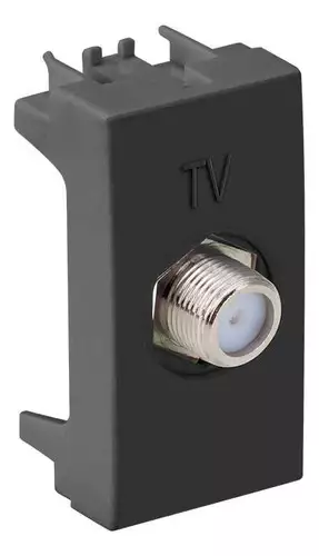 Mod Tomada Coaxial P/ Tv 75 Ohms Grafite S30 30476-38 Simon