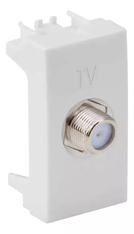 Mod Tomada Coaxial P/ Tv 75 Ohms Branca S30 30476-30 Simon