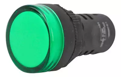 Sinaleiro Led 22mm Monobloco 220vca Verde Ad22-g2