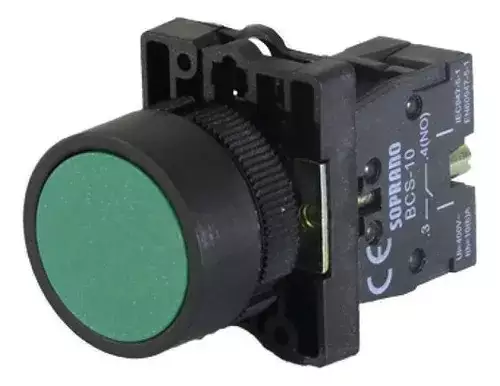 Botão Pulsador Verde| Na - Soprano 05141.0500.05