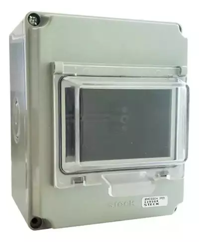 Caixa Quadro Passagem Sobrepor 5 Disjuntor Din Ip55 Topter