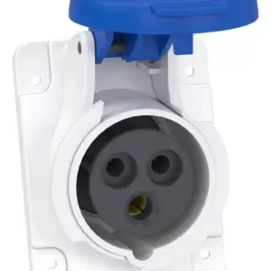 Plug Industrial 2p+t 16a 220/250v Ip44 Azul 3076 Pl443076