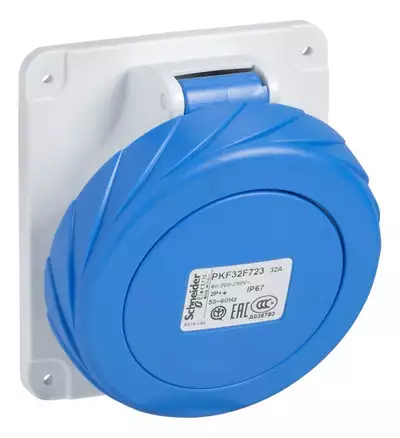 Tomada Embutir 3p+t 63a 200/250v Ip67 Az 4549 81279