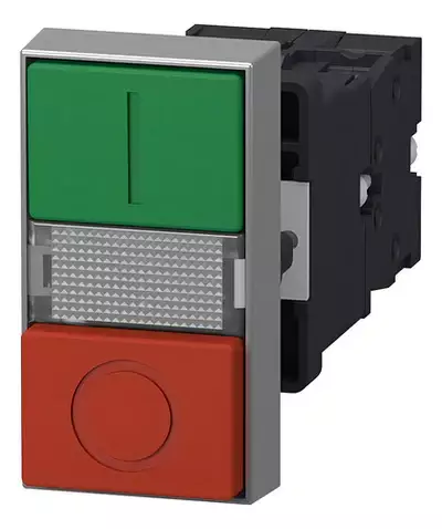 Botão Duplo Luminoso Verde/vermelho 1na+1nf 24v Schneider