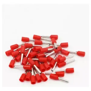 100x Terminais Elétricos Ilhós Tubular 1,0mm