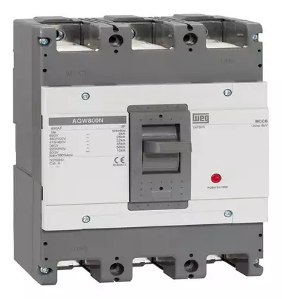 Disjuntor Caixa Mold Tripolar 500a 45ka/380v Agw800n-dx500-3