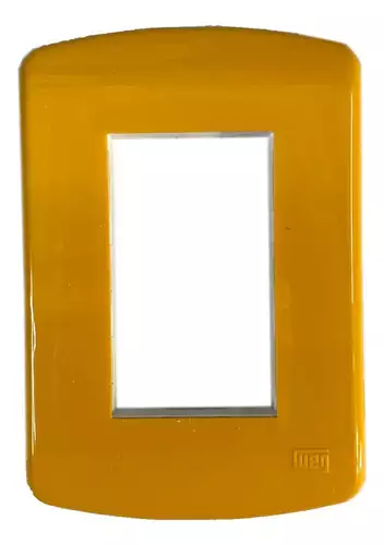Placa 4x2 3 Modulos C/ Suporte Granbella Amarela G0330 Weg
